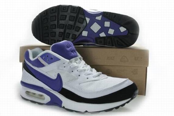 New Men\'S Nike Air Max Black/White/Purple